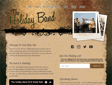Tablet Screenshot of holidayband.com